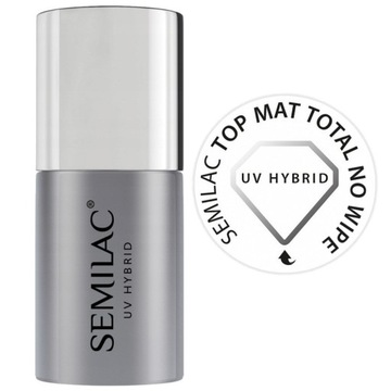 SEMILAC TOP MATOWY NO WIPE NA LAKIER HYBRYDOWY 11ml