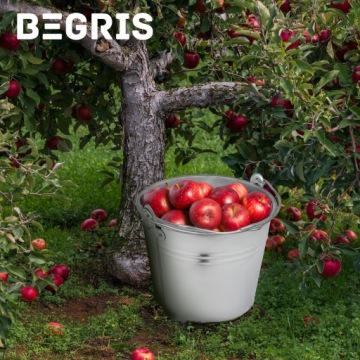 ВЕДРО МЕТАЛЛИЧЕСКОЕ ОЦИНКОВАННОЕ 10 Л, ПРОЧНОЕ ОЦИНКОВАННОЕ