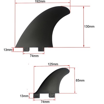 surfboard tail paddle board Fin without Hole