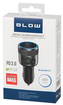 FM-передатчик BLOW 74-167 BT 5.1+QC3.0