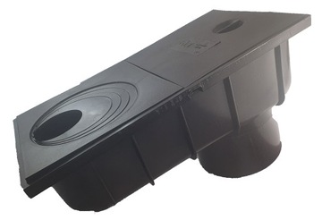 Отстойник желоба, очиститель, осмотр, колодец, коричневый