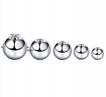 Прокалывающий шарик 4 мм, резьба 1,2 SS316L