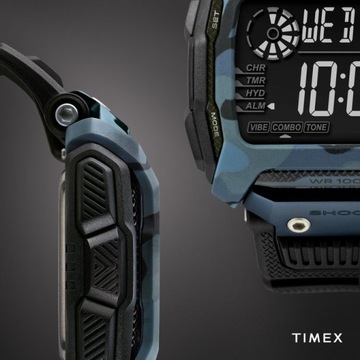 Shock Resist Timex Command Military WR100 мужские часы ВИБРАЦИОННАЯ СИГНАЛИЗАЦИЯ