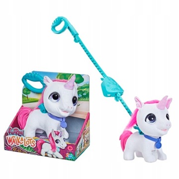 Furreal Friends jednorożec na smyczy zabawka interaktywna E8727 WALKALOST