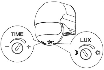 уличный PIR-датчик движения IP44, обнаружение 180°