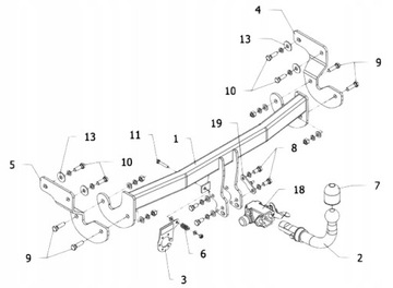AUTOMATICKÝ ZAŘÍZENÍ(HÁK) TÁŽNÝ HYUNDAI I40 4D OD2011