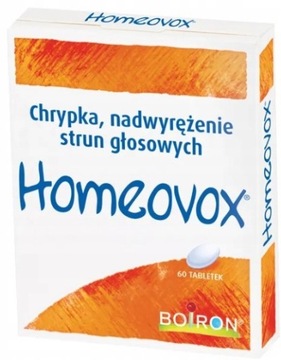 BOIRON Homeovox chrypka struny głosowe 60tabletek