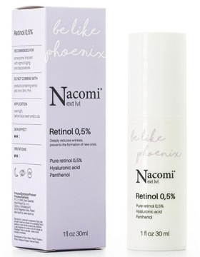 Przeciwstarzeniowe serum Retinol 0,5% Nacomi 30 ml