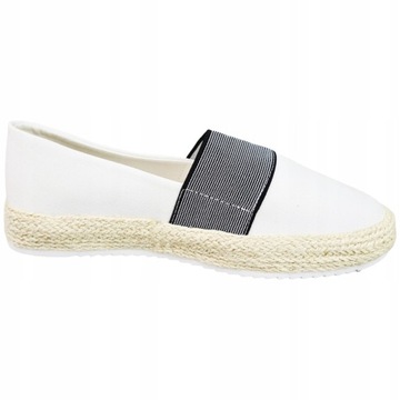 Espadryle damskie Big Star białe buty HH274480 39