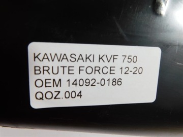 OSŁONA ZBIORNIKA KAWASAKI KVF 750 BRUTE FORCE 12-20 OEM 14092-0186