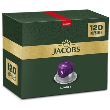 Jacobs Lungo 8 капсул, для Nespresso(r)* 100+20 капсул БЕСПЛАТНО!