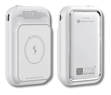 PowerBank Magnetyczny MagSafe Apple 10000 mAh 22.5W Biały Kieszonkowy