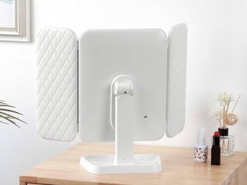 Косметическое зеркало со светодиодной подсветкой, Выдвижное зеркало для макияжа премиум-класса