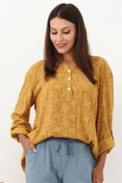 Фантастическая БЛУЗКА, вырез, КОЛЛЕКЦИЯ STAND-UP, поло ПУГОВИЦЫ, 597 р.