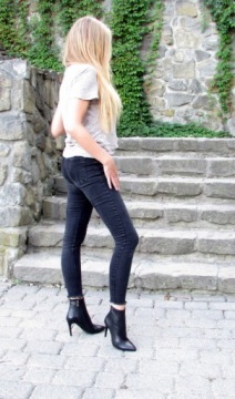 БОТИЛЬОНЫ НА КАБЛУКЕ 9 СМ, НАТУРАЛЬНАЯ КОЖА (468) 38