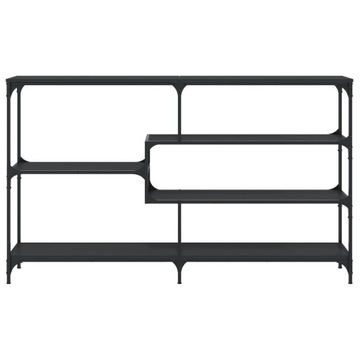 vidaXL Stolik konsolowy, czarny, 160x32x95 cm, materiał drewnopochodny