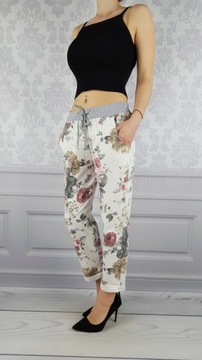 КОМФОРТНО - БРЮКИ - СВИТШОТ - ЦВЕТЫ - Плюс - Размер