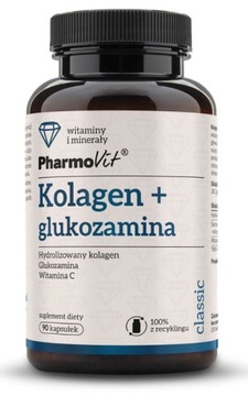 PharmoVit Kolagen + glukozamina 90 kapsułek