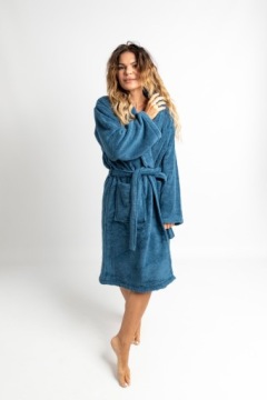 NEFRETETE Szlafrok LLAMA SOFT 450 GSM S ocean