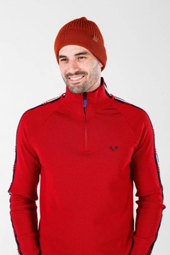 CZAPKA UNISEX Z 100% WEŁNY MERINO 210 g/m² FISHERMAN Damson