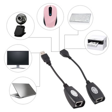 УДЛИНИТЕЛЬ USB ПО ВИТОЙ ПАРЕ RJ45 CAT5