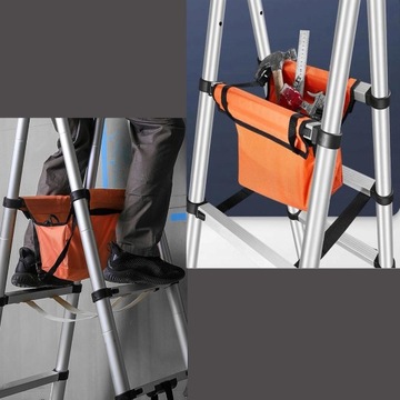 ДВОЙНАЯ ТЕЛЕСКОПИЧЕСКАЯ ЛЕСТНИЦА 5,8 М, АЛЮМИНИЕВАЯ, РАСШИРЯЕМАЯ, СКЛАДНАЯ, ПОРТАТИВНАЯ