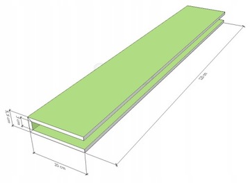 OBUDOWA KARNISZA SPG z PŁYTY GK PROFIL U 120cm