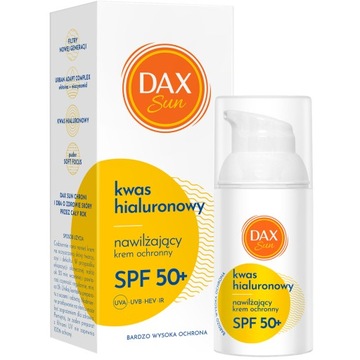 Dax Sun Nawilżający krem ochronny z kwasem hialuronowym SPF 50