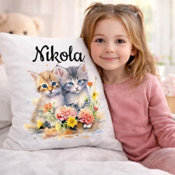 НАБОР КРУЖКА ПОДУШКА КОШКА МАЛЕНЬКИЕ КОТЯТА КОШКИ КОТЯТА КОТЯТА + ТЕКСТ ИМЕНИ