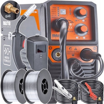 Spawarka INWERTEROWA INWERTOROWA MIGOMAT FLUX MIG MAG MMA 200A GAZ MP0107