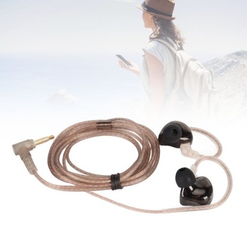 kz zst мониторные наушники-вкладыши с угловым штекером 3,5 мм, шумоподавление 1ba 1