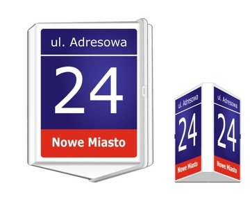 LAMPA PLAFON ŚWIECĄCY NUMER DOMU, TRÓJKĄTNY KLOSZ