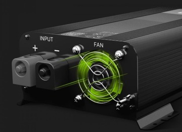 Преобразователь GREEN CELL Pro 12 В/230 В, 1000 Вт/2000 Вт