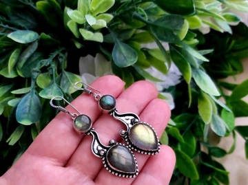 Kolczyki _ Labradoryt _ Indie _ handmade _ 62