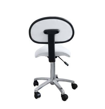 Косметический табурет Rodeo со спинкой, черный табурет-седло, регулируемая по высоте