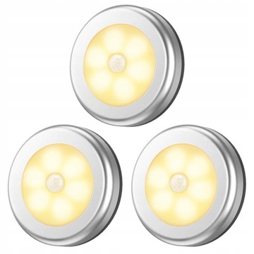 LAMPKA 6x LED SAMOPRZYLEPNA BATERIE MOTION SENSOR