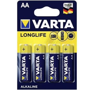 4 щелочные батареи длительного действия AA R6 1,5 В Varta