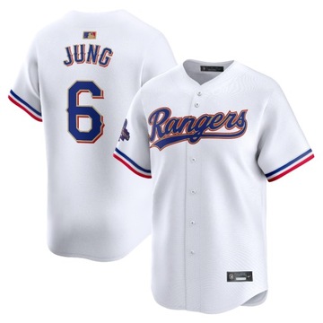 Koszulka zawodnika Jung White Texas Rangers 2024 z limitowanej kolekcji Gol