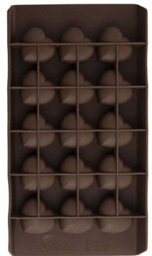 СИЛИКОНОВАЯ ФОРМА ДЛЯ ШОКОЛАДА, ПРРАЛИНА, ЛЬДА, 22х11см OLDMAN HEART MOL