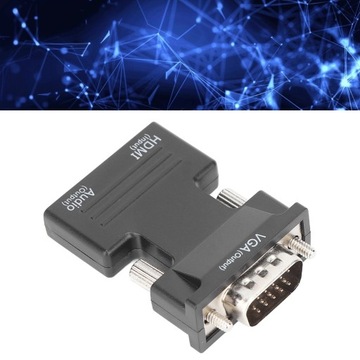 КОНВЕРТЕР HDMI В VGA С АУДИОКАБЕЛЕМ 3,5 ММ
