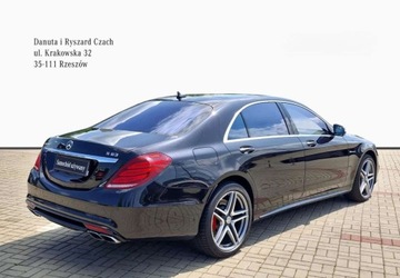 Mercedes Klasa S W222 Limuzyna wersja długa AMG S 63 AMG 585KM 2016 Mercedes-Benz Klasa S 63 AMG 4MATIC L Salon Polska Niski przebieg Desig, zdjęcie 4