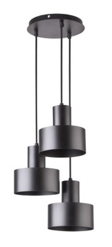 SIGMA Nowoczesna lampa LED RIF 3 lampa wisząca KOŁO CZARNY LED