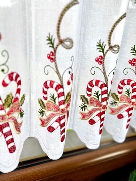 Firanka Kuchnia Zazdrostka Laska Cukrowa Święta Boże Narodzenie 40 wys