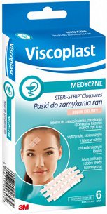 Paski do zamykania ran Steri Strip beżowe 6x75mm 6