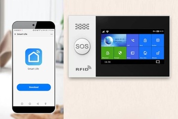 БЕСПРОВОДНАЯ ЖК-СИГНАЛИЗАЦИЯ GSM ПРИЛОЖЕНИЕ WIFI СИРЕНА TUYA