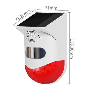 Инфракрасный датчик движения, сигнализация 2x120 дБ