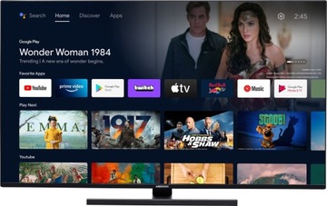 TELEWIZOR 65'' UHD DVB-T2 WIFI NETFLIX MENU PL ANDROID TV Bluetooth
