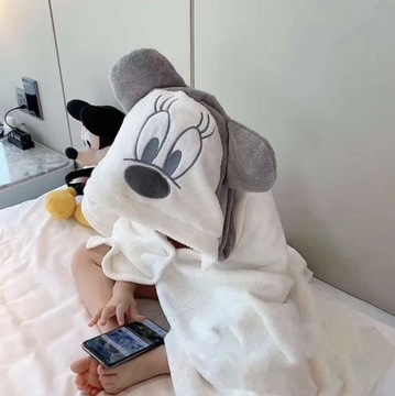 ПОЛОТЕНЦЕ С КАПЮШОНОМ 70Х140 ПОНЧО ДЛЯ КУПАНИЯ ДЕТСКОЕ