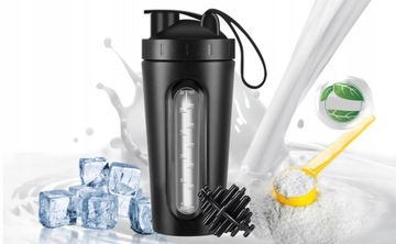 БУТЫЛКА ДЛЯ ПИТЬЯ БЕЛКОВЫЙ ШЕЙКЕР СТАЛЬ