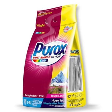 Clovin proszek Purox kolor 10 kg folia